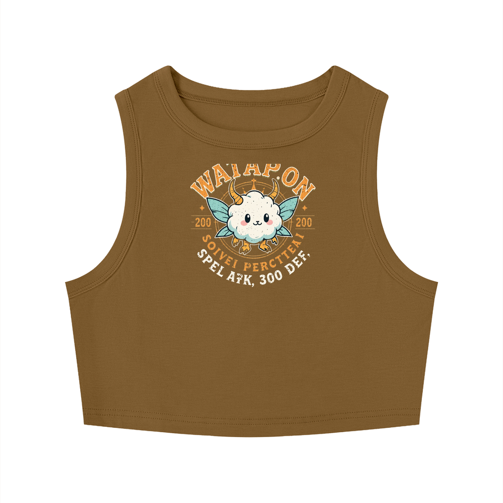 Women's Tight Crewneck Crop Tank Top - WataEdition