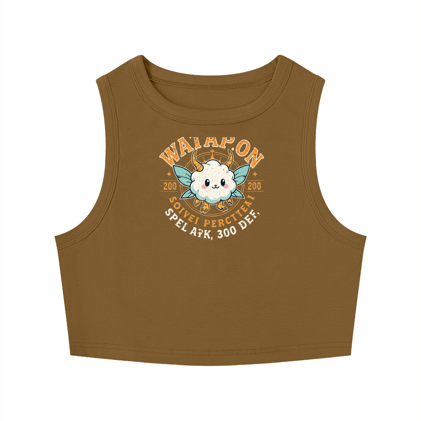 Women's Tight Crewneck Crop Tank Top - WataEdition