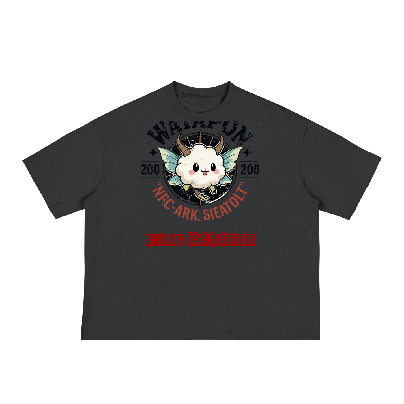 Classic Loose Boxy Tee- Wat Army- Z-Edition