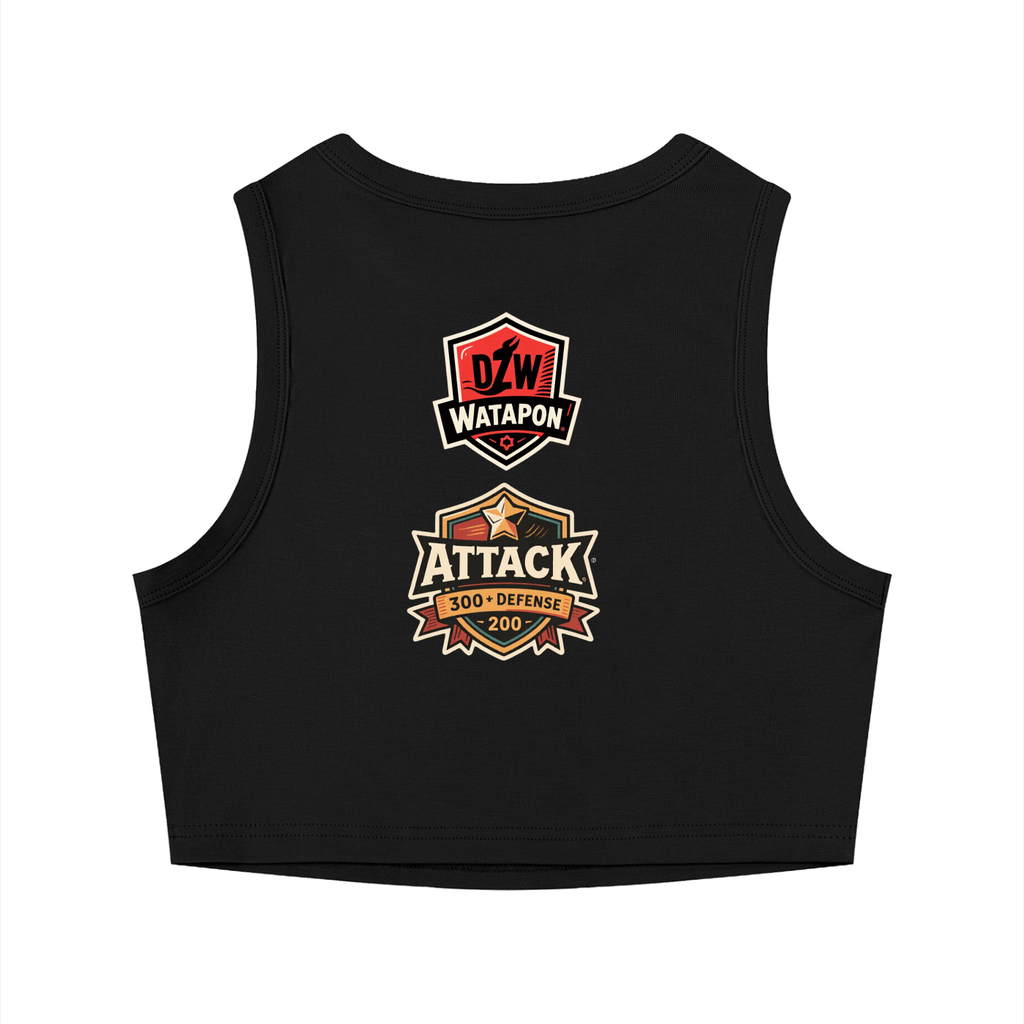 Women's Tight Crewneck Crop Tank Top - WataEdition