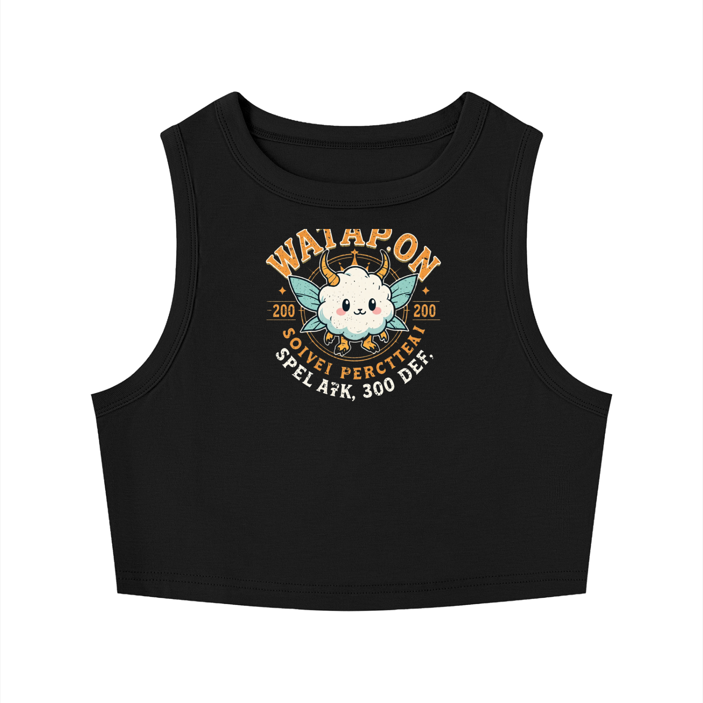 Women's Tight Crewneck Crop Tank Top - WataEdition