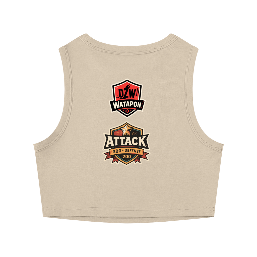 Women's Tight Crewneck Crop Tank Top - WataEdition
