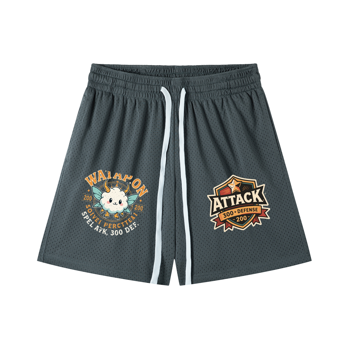 Mesh Drawstring Wata-Shorts