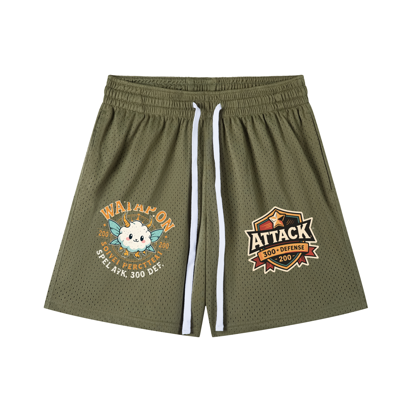 Mesh Drawstring Wata-Shorts