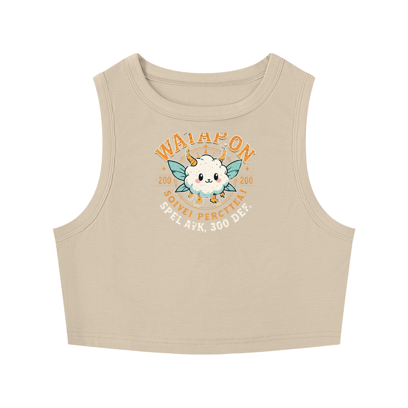 Women's Tight Crewneck Crop Tank Top - WataEdition