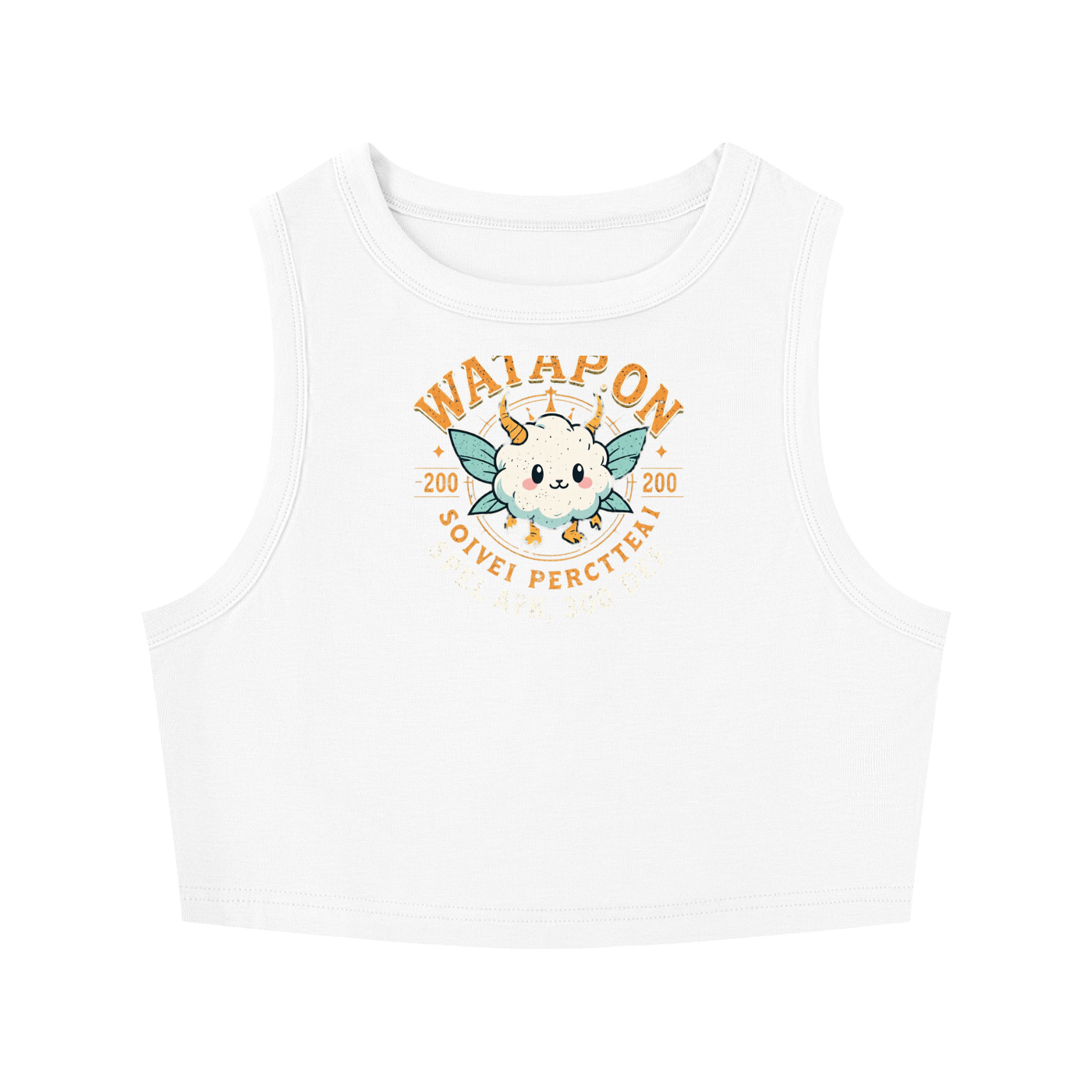 Women's Tight Crewneck Crop Tank Top - WataEdition
