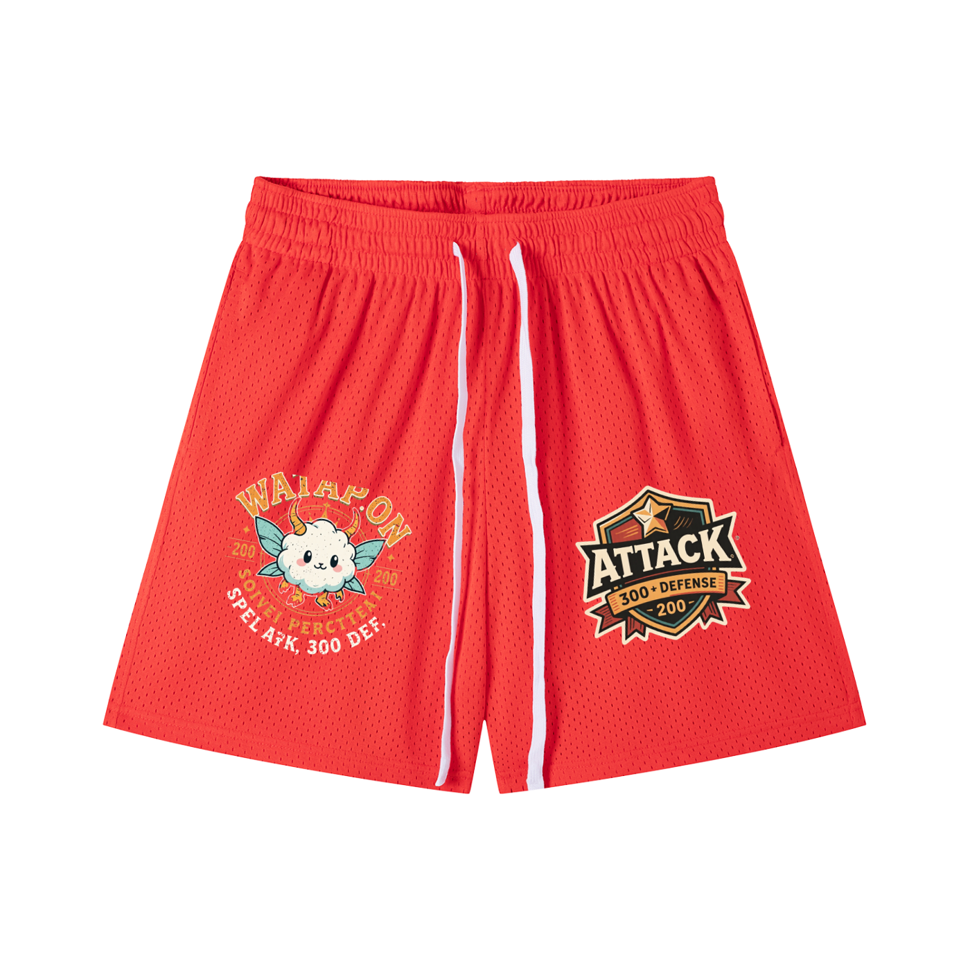 Mesh Drawstring Wata-Shorts