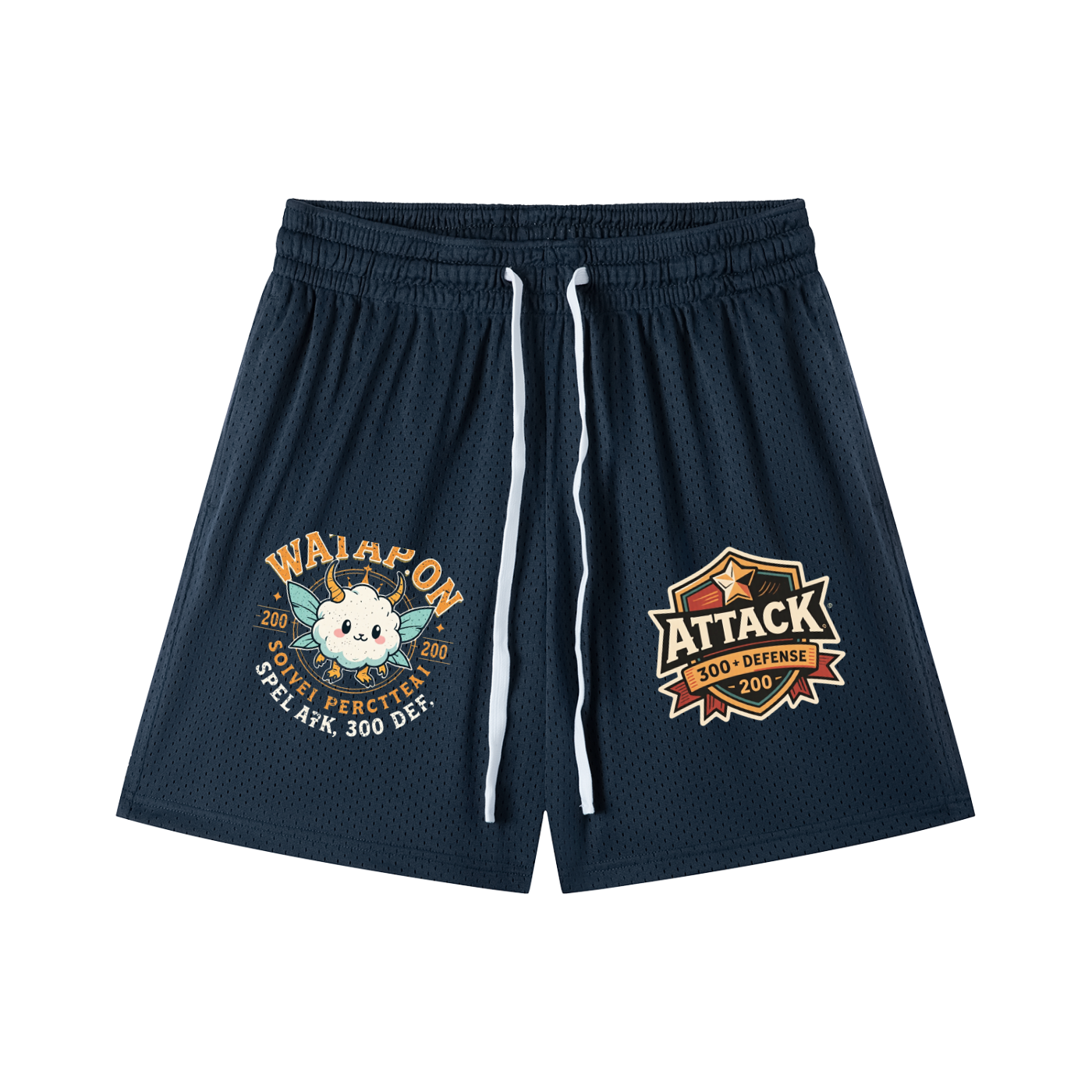 Mesh Drawstring Wata-Shorts